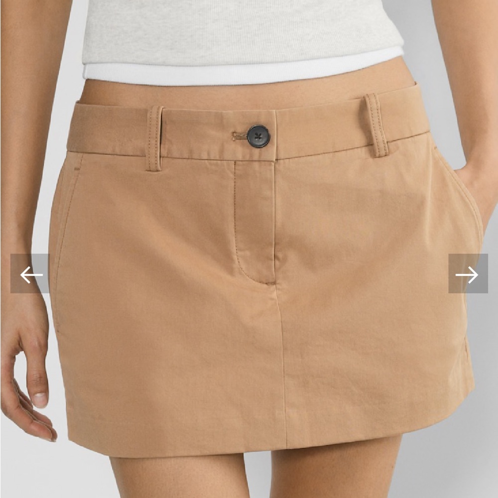 Aritzia chino mini skirt
